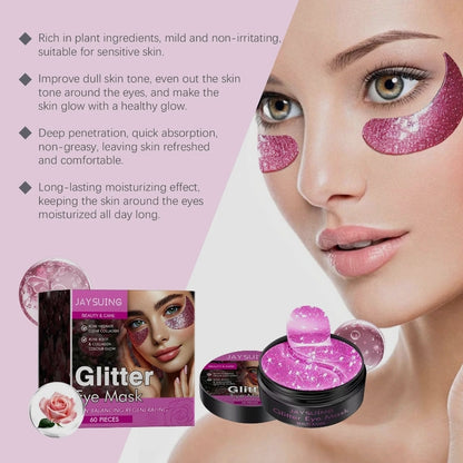 Anti-Aging Rose Root + Collagen Glitter Eye Mask