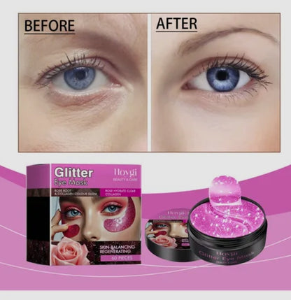 Anti-Aging Rose Root + Collagen Glitter Eye Mask