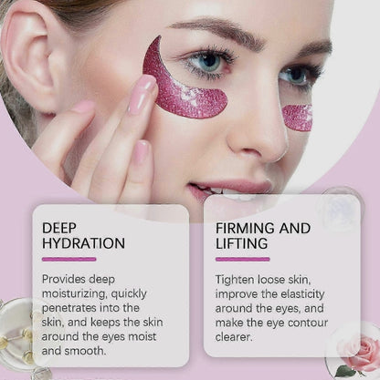 Anti-Aging Rose Root + Collagen Glitter Eye Mask